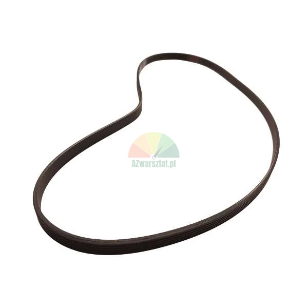 Black ribbed drive belt for washing machines and tumble dryers.
