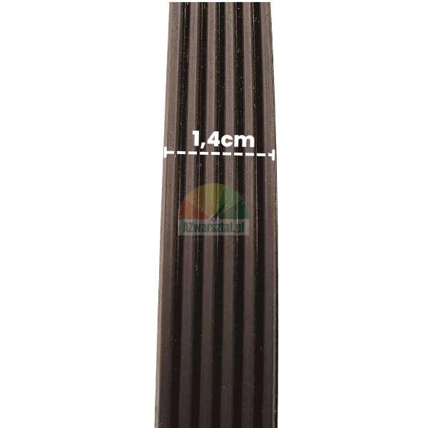 Black wheel balancer belt 83.8cm, width 1.4cm, 5 grooves