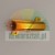 Gold 50W 15 Ohm power resistor in an aluminum housing with mounting holes.