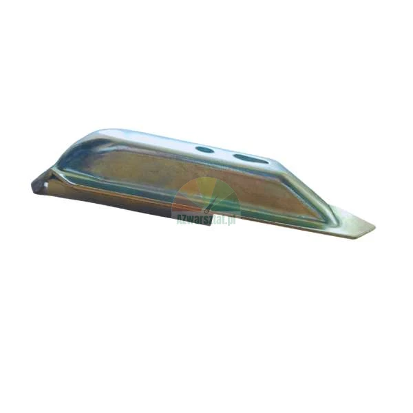 Galvanized metal post socket bracket for wooden fence posts.