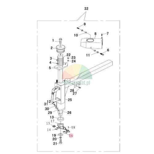 Mounting head guard M-110 replacement for Redats