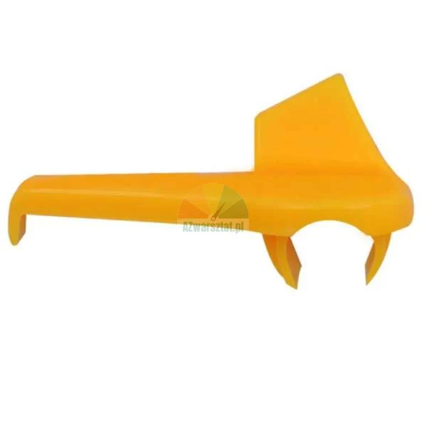 Yellow plastic citrus peeler tool