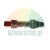 Metal hydraulic valve component with a red textured cap and threaded connector.