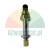 Metal hydraulic valve with a brass knurled nut on a white background.