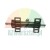 Double-acting pneumatic cylinder with black housing and chrome piston rods on both ends.