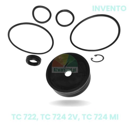 Invento replacement: Jaw clamp or tilt arm cylinder piston with seal kit for TC 722, TC 724 2V, TC 724 MI tire changers