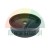Black plastic guide roller with a central hole