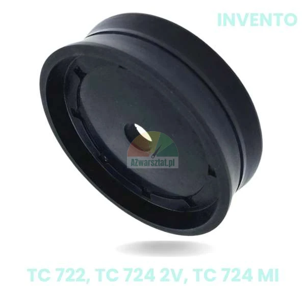 Black replacement piston for Invento TC 722, TC 724 2V, TC 724 MI tire changer cylinder