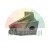 Sturdy metal bracket or mounting element for agricultural machinery, cast iron part