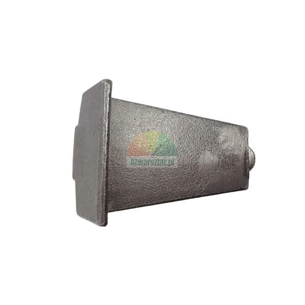 Cast iron grate wedge, fastening element for a stove or boiler.