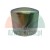 Metal cylindrical cap with a white plastic base and threaded connection port