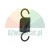 Black tension spring with hooks on both ends on a white background.