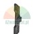Black profiled plastic mounting element with grooves and screw holes.