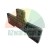 Black T-shaped rubber part with multiple circular technical holes on a white background.