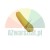 Yellow plastic oblong component with rounded edges