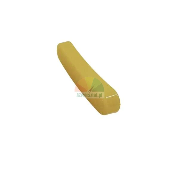 Yellow plastic oblong component with rounded edges