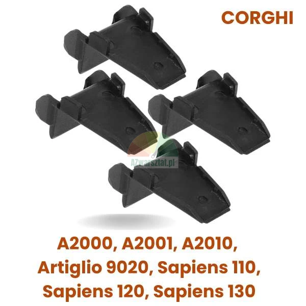 Set of 4 plastic jaw protectors for Corghi tire changers A2000, A2001, A2010, Artiglio 9020, Sapiens 110, 120, 130