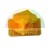 Yellow plastic retaining element, small slider or mounting clip.