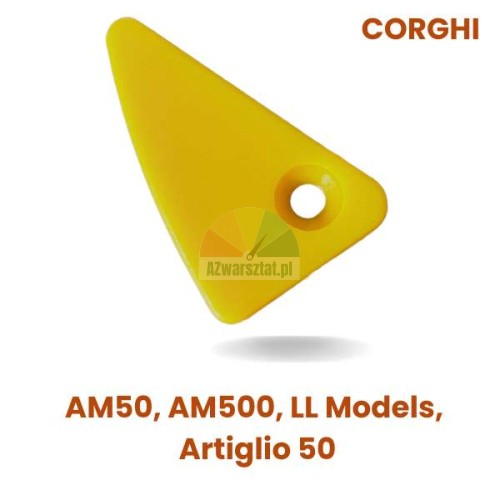 Yellow plastic protection insert for Corghi mounting head AM50, AM500, LL Models, Artiglio 50