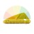 Yellow triangular mounting element with holes
