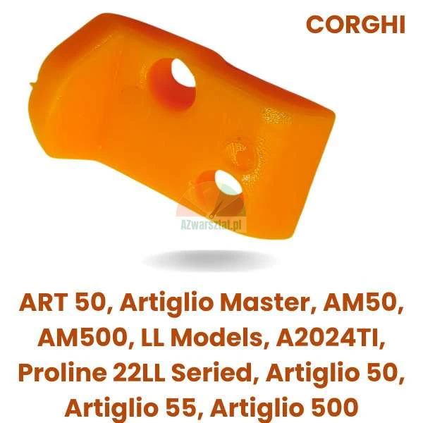 Orange plastic mounting head protector for Corghi tire changer ART 50, AM50, AM500, LL Models, A2024TI, Proline 22LL, Artiglio 50, 55, 500, Master