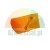 Orange plastic furniture corner bracket with mounting holes