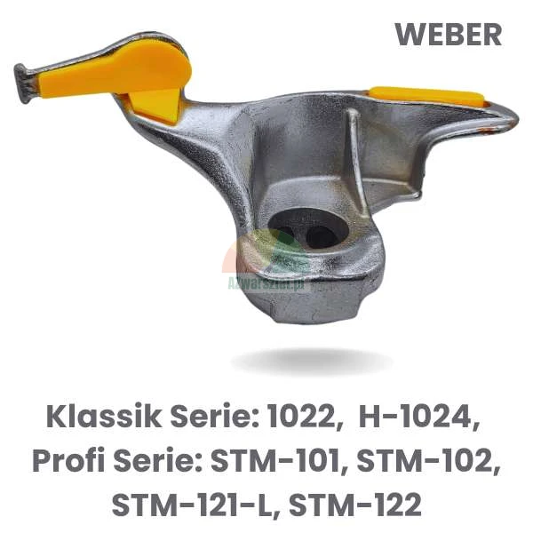 Steel mounting head for Weber tire changers, compatible with Klassik and Profi series.