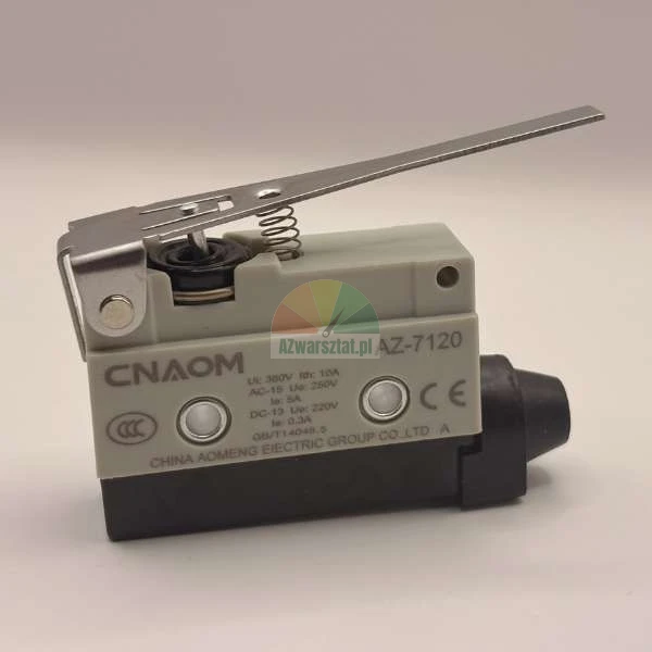 CNAOM AZ-7120 limit switch with a long metal lever and spring