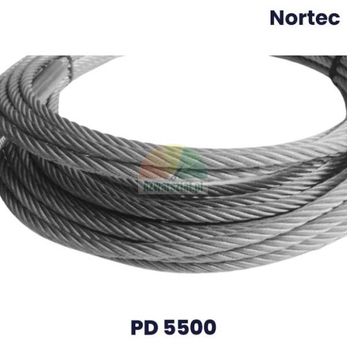 Replacement steel cable for Nortec PD5500 lift, coiled wire rope