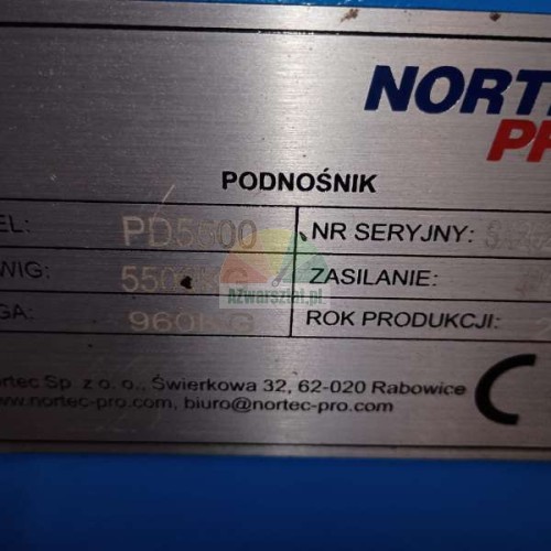 Steel cable for Nortec PD5500 lift