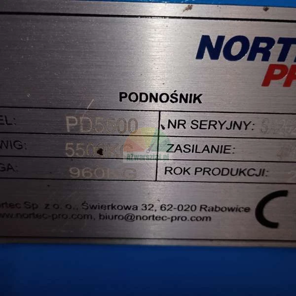 Steel cable for Nortec PD5500 lift