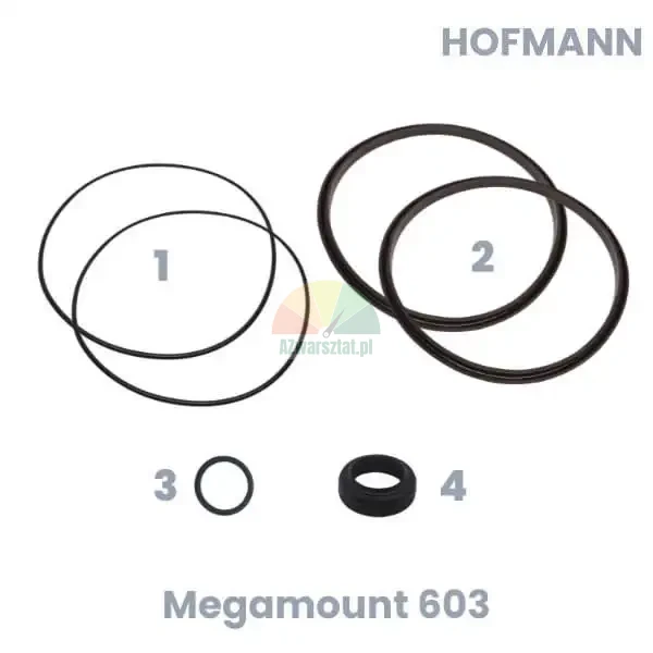 Replacement Hofmann: Repair kit for Megamount 603 tire changer bead breaker cylinder - seals and o-rings.