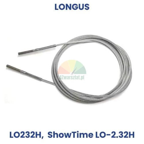 Steel cable for Longus lift LO232H, ShowTime LO-2.32H replacement