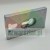 Rectangular galvanized metal striker plate for door locks.