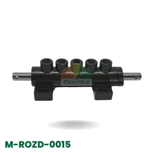 Air distributor base at the pedal Type 2 - black component with five connections