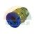 Brass straight push-in fitting with blue ring and male thread