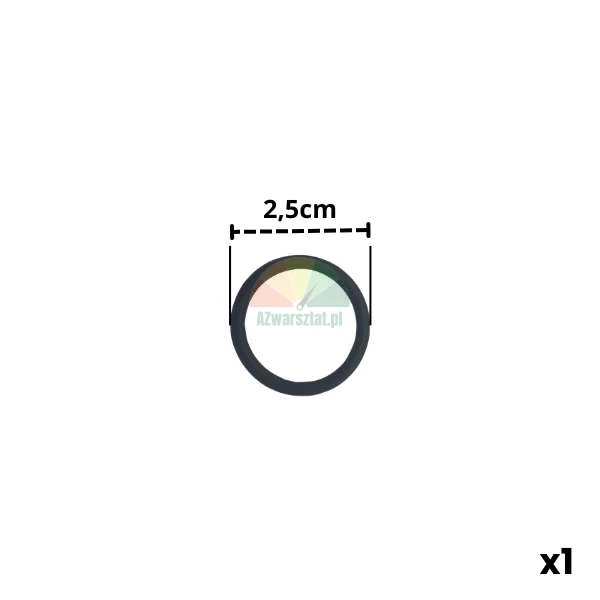 Black rubber o-ring with a diameter of 2.5 cm, quantity 1 piece