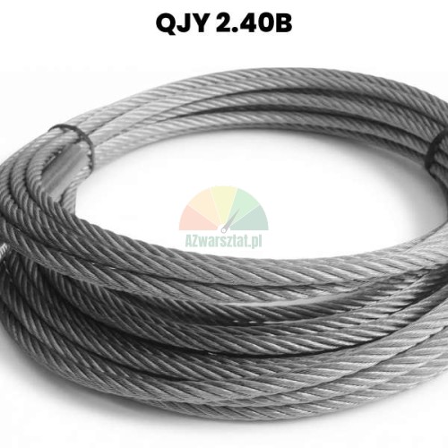 Steel hoist cable QJY 2.40B (8800mm) coiled in a circle
