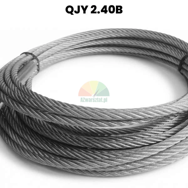 Steel hoist cable QJY 2.40B (8800mm) coiled in a circle