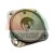 Industrial metal casting with a square flange and four mounting holes.