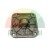 Square metal cover plate with four mounting holes and a central pin bracket.