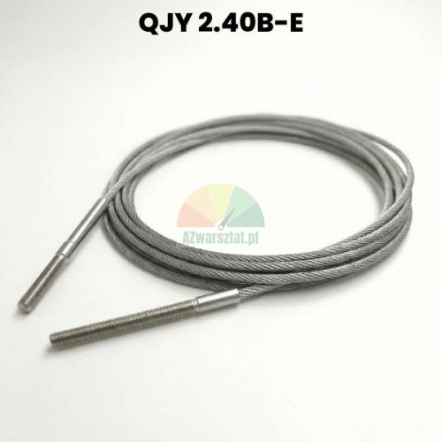 Steel cable for QJY240B-E lift with threaded ends