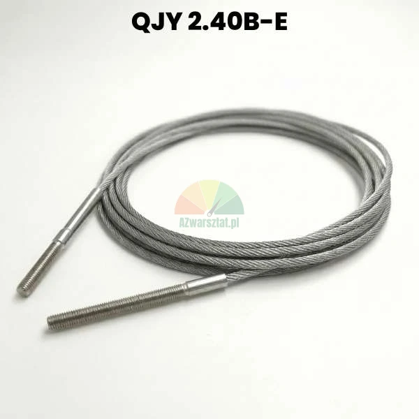 Steel cable for QJY240B-E lift with threaded ends