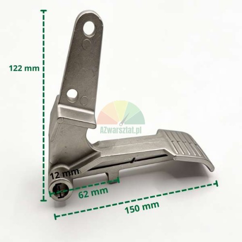 Aluminum pedal for tire changer type A with dimensions