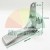 Aluminum tire changer pedal type B with dimensions