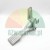 Metal pedal lever, aluminum casting, mechanical part on a white background.