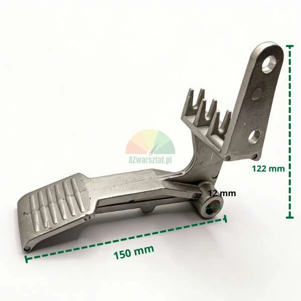 Aluminum tire changer pedal type - C with dimensions 150mm and 122mm