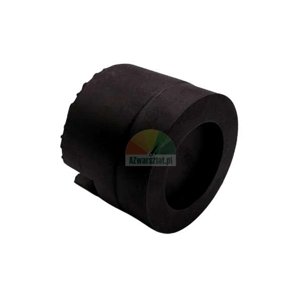 Black rubber protective end cap for furniture legs or round profiles