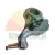 Metal tire changer mount head with yellow plastic protection.