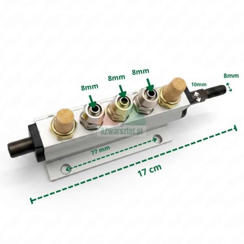 Air distributor bead breaker pedal valve 3x8mm for tire changer